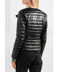 Moncler Quilted Leather Down Jacket