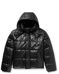 McQ Alexander McQueen Quilted Leather Hooded Jacket