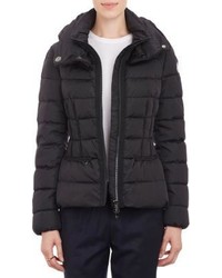 Moncler Quilted Rille Puffer Jacket Black