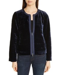 Eileen Fisher Quilted Velvet Jacket