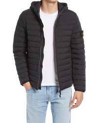 Stone Island Quilted Zip Up Down Jacket