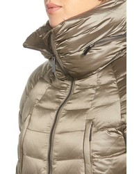 French Connection Ribbed Trim Pillow Collar Down Jacket