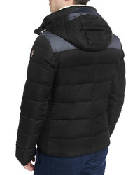 Moncler Soulare Quilted Down Puffer Jacket Black
