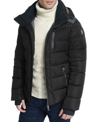 Moncler Soulare Quilted Down Puffer Jacket Black