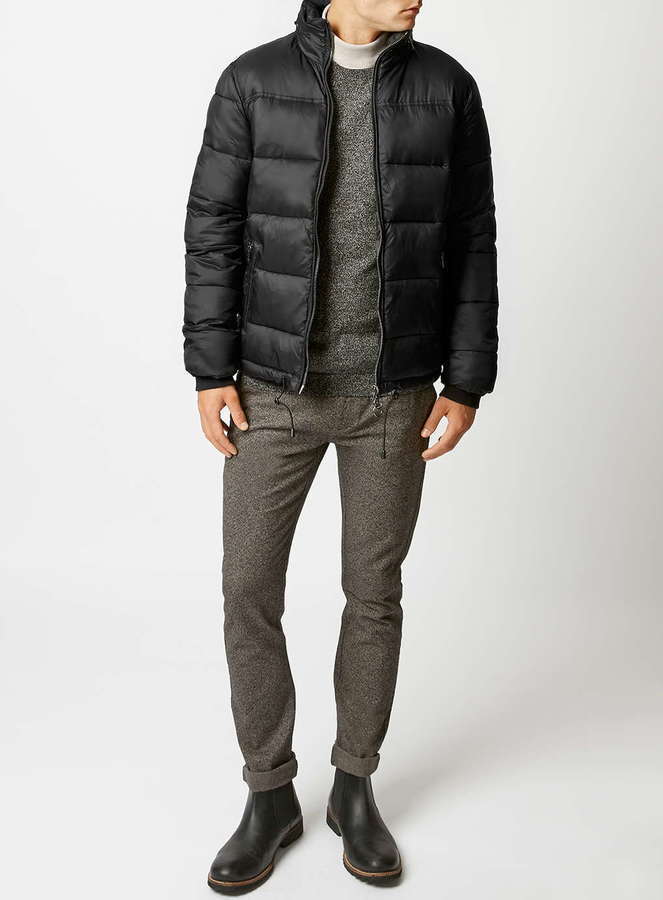 Topman on sale black puffer