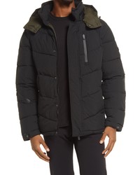 Scotch & Soda Water Repellent Hooded Puffer Jacket