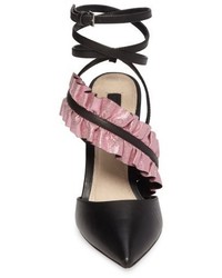 Topshop Grill Frill Ankle Strap Pump