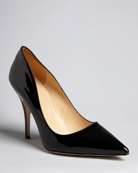 Kate Spade New York Licorice Patent High Heel Pointed Toe Pumps