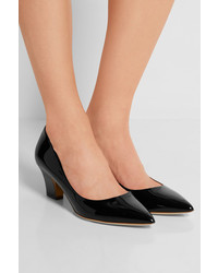 Rupert Sanderson Pierre Patent Leather Pumps Black