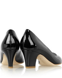 Rupert Sanderson Pierre Patent Leather Pumps Black