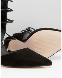 Asos Poser Pointed Lace Up Heels