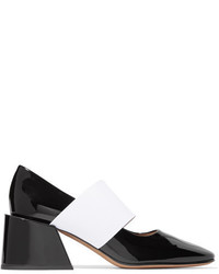 Givenchy Two Tone Patent Leather Pumps Black