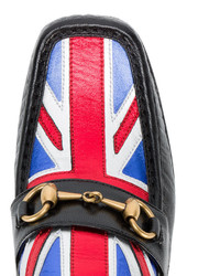 Gucci Union Jack Horsebit Loafer Heels
