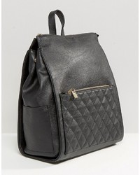 French Connection Backpack With Quilted Pocket