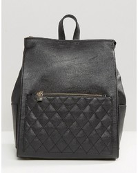 French Connection Backpack With Quilted Pocket