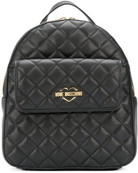 Love Moschino Front Flap Quilted Backpack