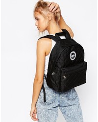 Hype Quilted Backpack In Black