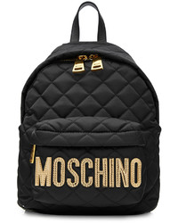 Moschino Quilted Backpack With Logo