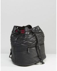 Armani Jeans Quilted Drawstring Backpack