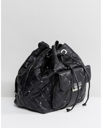 Mango Quilted Duffle Backpack