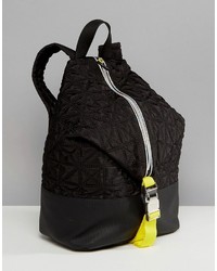 Fiorelli Sport Quilted Zip Detail Backpack In Black