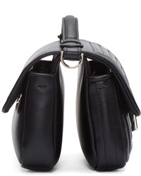 Fendi Black Quilted Double Micro Baguette Bag