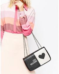 Love Moschino Logo Quilted Shoulder Bag