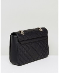 Love Moschino Matte Quilted Shoulder Bag With Chain