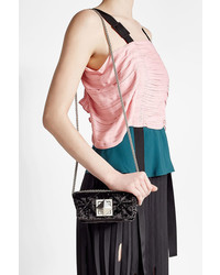 Sonia Rykiel Quilted Velvet Shoulder Bag