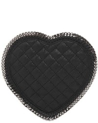 Stella McCartney Heart Quilted Shaggy Faux Deer Bag