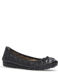 Black Quilted Ballerina Shoes