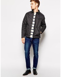 Selected Quilted Jacket With Cord Collar