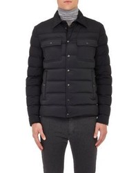Moncler Quilted Shirt Jacket Black