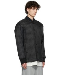 Homme Plissé Issey Miyake Black Padded Pleats Jacket