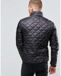 Blend of America Blend Quilted Jacket Nylon Diamond Stitch In Black