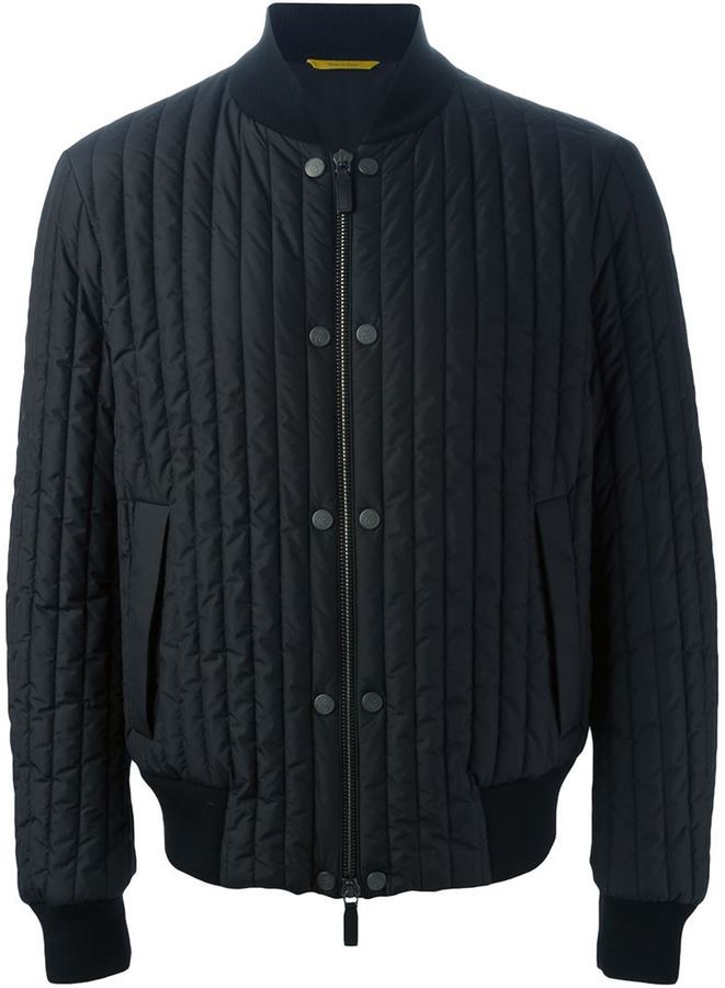 Canali Quilted Bomber Jacket, $984 | farfetch.com | Lookastic