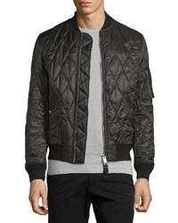 Burberry Grandy Lightweight Quilted Bomber Jacket Black
