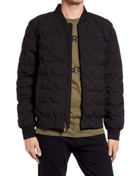 KARL LAGERFELD PARIS Heat Sealed Quilted Bomber Jacket