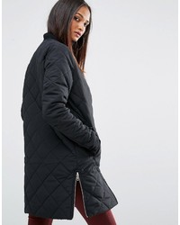 Noisy May Tall Quilted Bomber Jacket