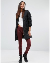 Noisy May Tall Quilted Bomber Jacket