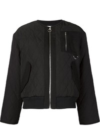 Nomia Cropped Quilted Bomber Jacket