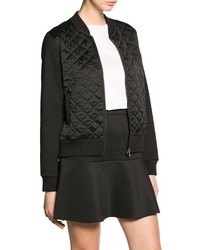 Mango Outlet Quilted Bomber Jacket