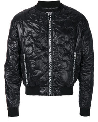 Andrea Crews Quilted Effect Bomber Jacket