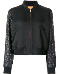 Versace Quilted Sleeve Bomber Jacket