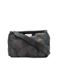 Black Quilted Canvas Crossbody Bag