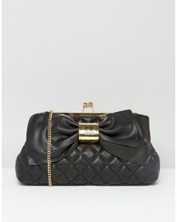 Love Moschino Quilted Bow Clutch Bag
