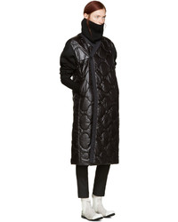 Hyke Black Quilted Nylon Coat
