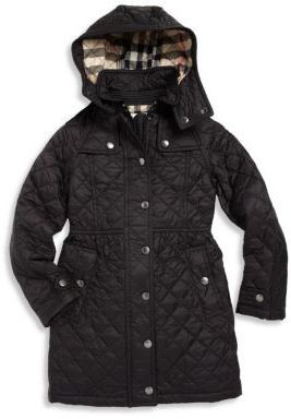burberry girls quilted jacket