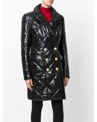 Balmain Quilted Double Breasted Coat