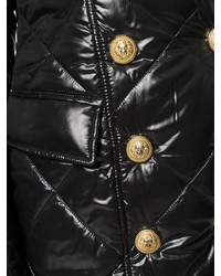 Balmain Quilted Double Breasted Coat